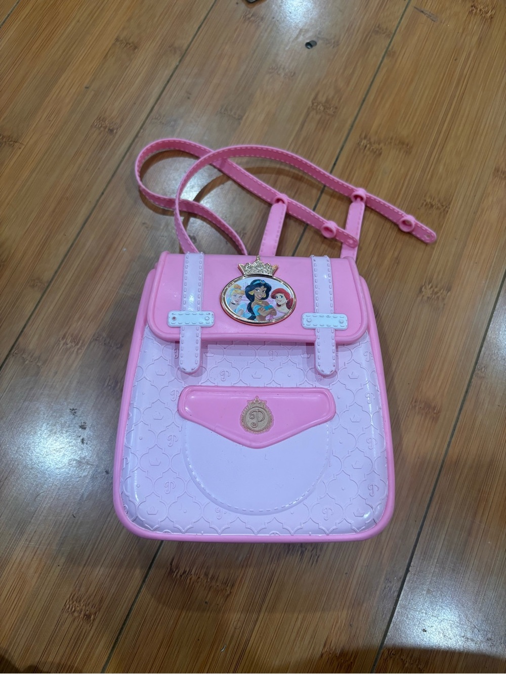 Pink Princess Character Crossbody Bag
